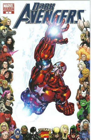 Dark Avengers #8 (70th Anniversary Frame) - Click Image to Close