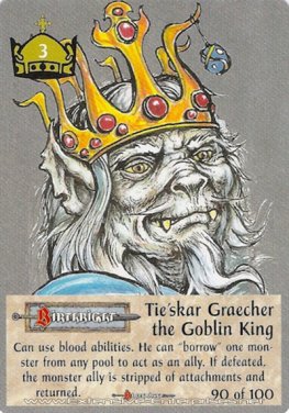 Tie'Skar Graecher, the Goblin king