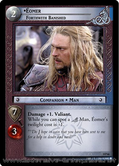 Éomer, Forthwith Banished