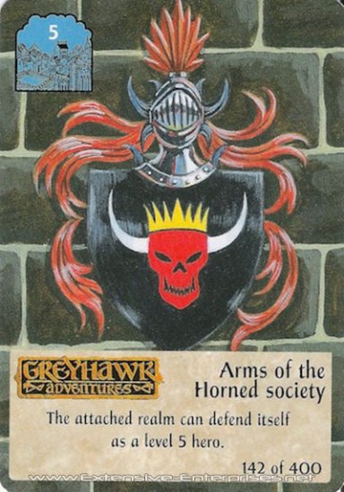 Arms of Horned Society