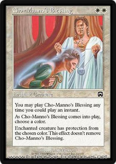Cho-Manno\'s Blessing