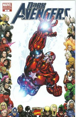 Dark Avengers #8 (70th Anniversary Frame)