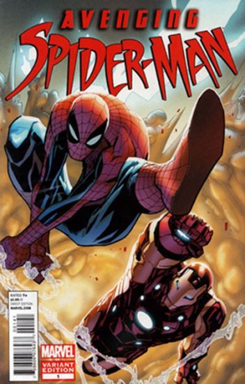 Avenging Spider-Man #1 (Poly Bagged, Ramos Variant) - Click Image to Close