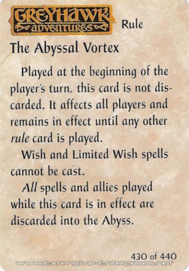 Abyssal Vortex, The