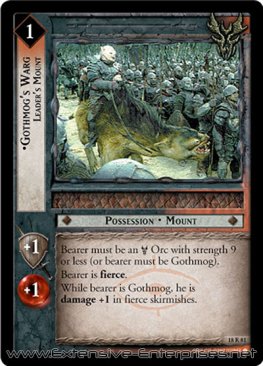 Gothmog's Warg, Leader's Mount