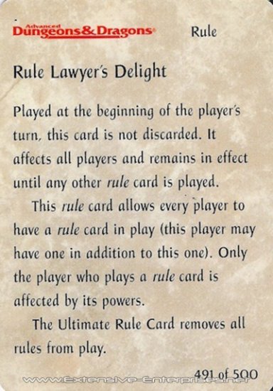 Rule Lawyer\'s Delight