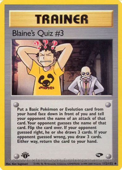 Blaine\'s Quiz #3 (#112)