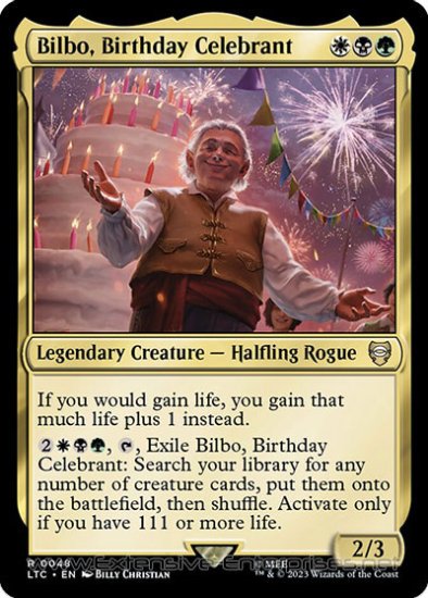 Bilbo, Birthday Celebrant (Commander #048)