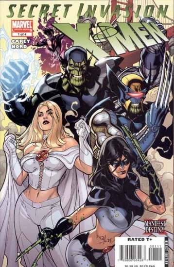 Secret Invasion: X-Men #1 (Signed Terry Dodson) - Click Image to Close