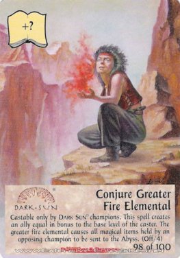 Conjure Greater Fire Elemental