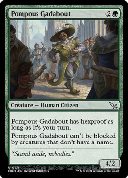 Pompous Gadabout (#171)