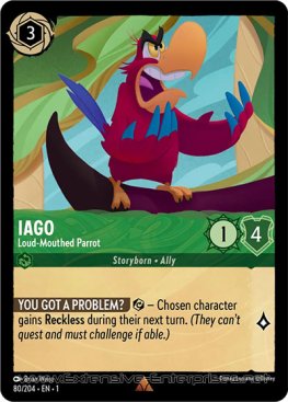 Iago: Loud-Mouthed Parrot (#080)