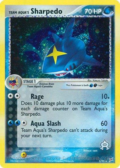 Team Aqua\'s Sharpedo (#005)