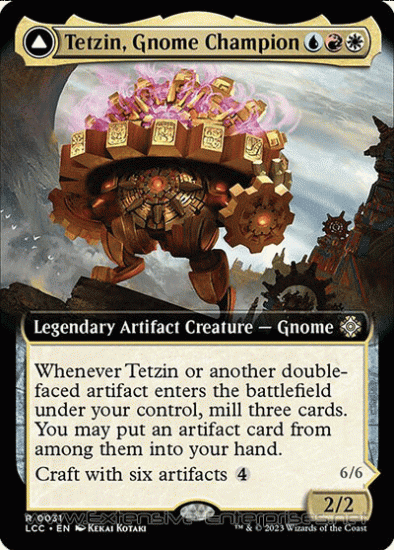 Tetzin, Gnome Champion / Golden-Gear Colossus, (Commander #031)