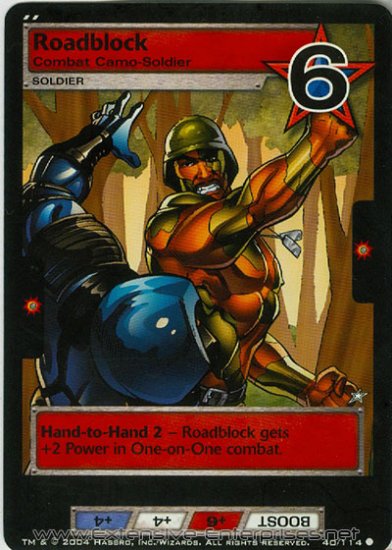 Roadblock, Combat Camo-Soldier