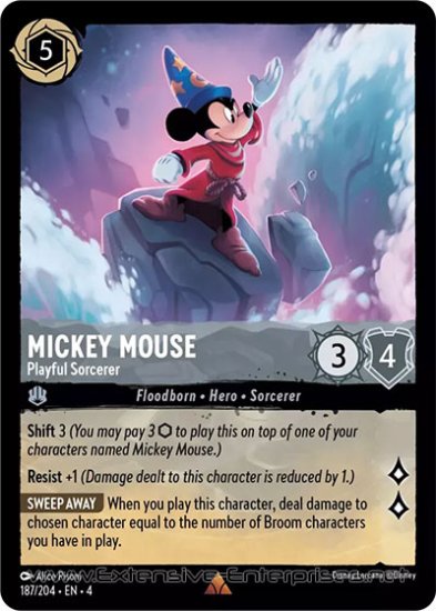 Mickey Mouse: Playful Sorcerer (#187)