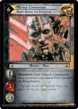 Mûmak Commander, Giant Amoung the Swertings