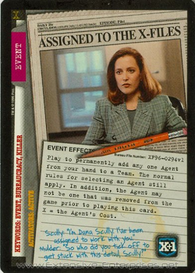 Assigned to the X-Files