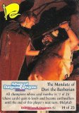 Mandate of Dori the Barbarian, The