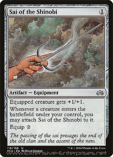 Sai of the Shinobi (#113)