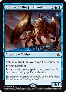 Sphinx of the Final Word