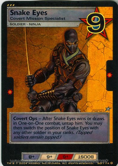 Snake Eyes, Covert Mission Specialist