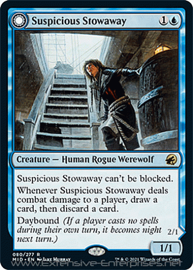 Suspicious Stowaway / Seafaring Werewolf (#080)