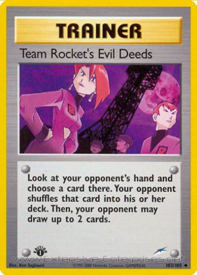 Team Rocket\'s Evil Deeds (#103)