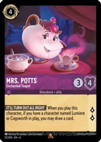 Mrs. Potts: Enchanted Teapot (#052)