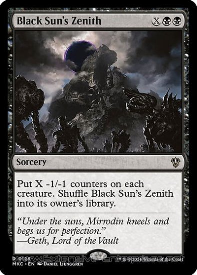 Black Sun\'s Zenith (Commander #126)
