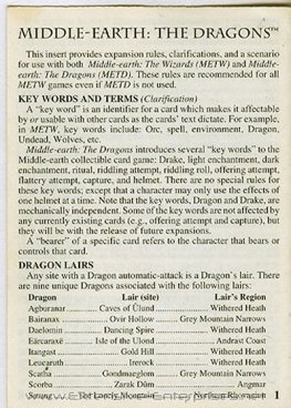Middle-Earth The Dragons Rule Book