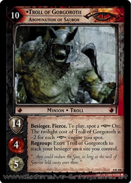 Troll of Gorgoroth, Abomination of Sauron