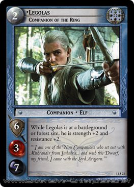 Legolas, Companion of the Ring