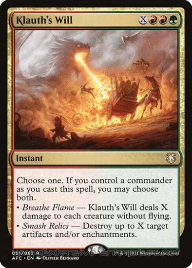 Klauth\'s Will (Commander #051)