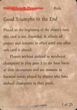 Good Triumphs in the End