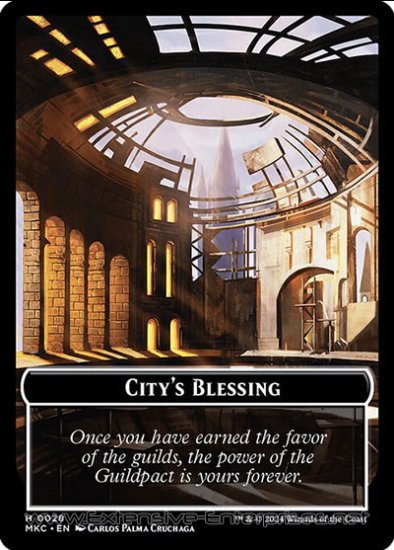 City\'s Blessing (Commander Token #028)