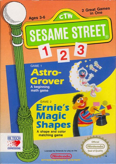 Sesame Street 1,2,3: Atro-Grover / Ernie\'s Magic Shapes