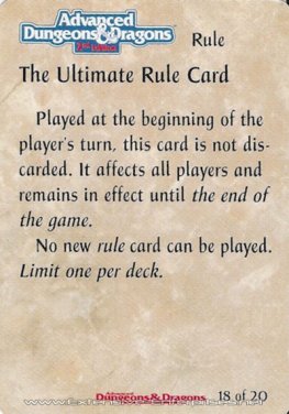 Ultimate Rule Card, The