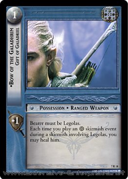 Bow of the Galadhrim, Gift of Galadriel