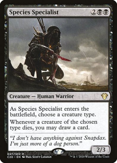 Species Specialist (#047)