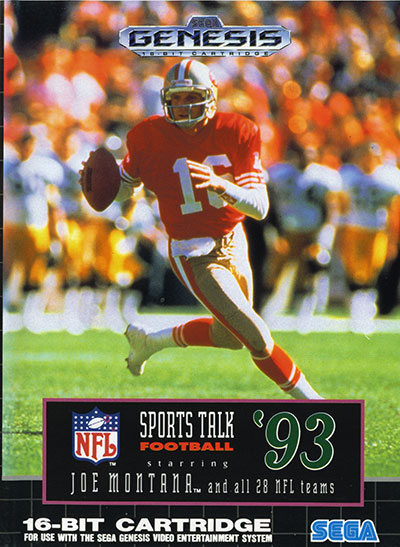 NFL Sports Talk Football \'93 starring Joe Montana